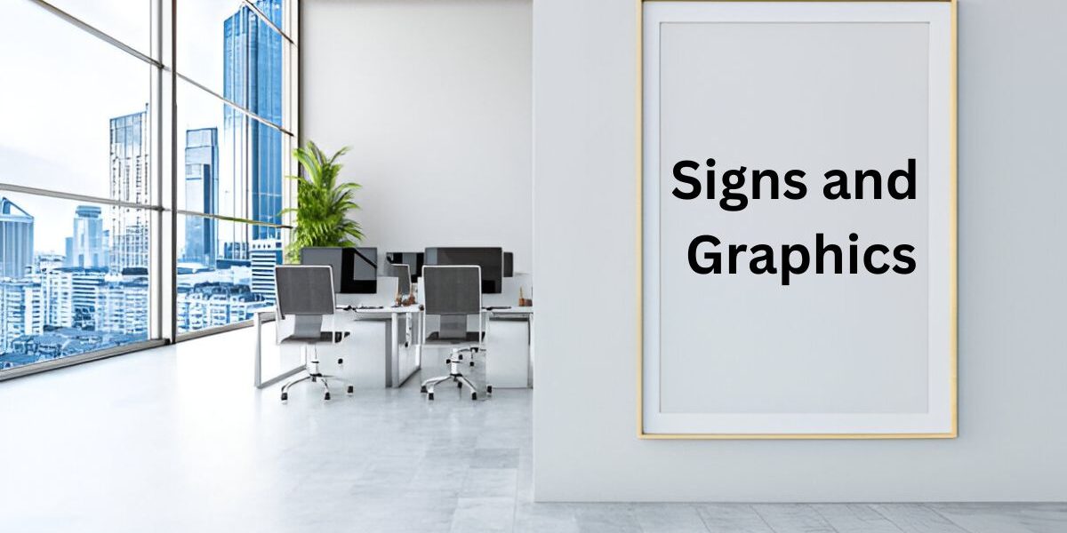 Signs and Graphics: Design, Trends, and Materials for 2024 Various types of retail signs and graphics, including promotional, wayfinding, and digital signage made from eco-friendly materials like vinyl, acrylic, and LED displays.