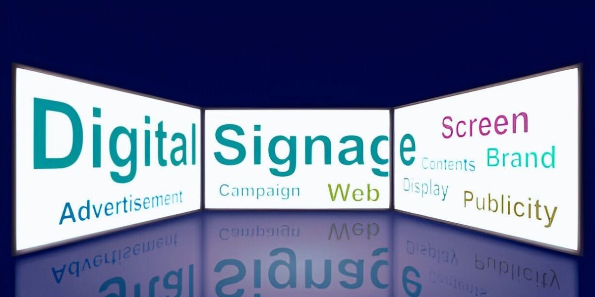 Digital Signage Services for Enhanced Brand Visibility & Customer Engagement High-resolution digital signage services displaying dynamic content in a retail store to enhance customer engagement and brand visibility.