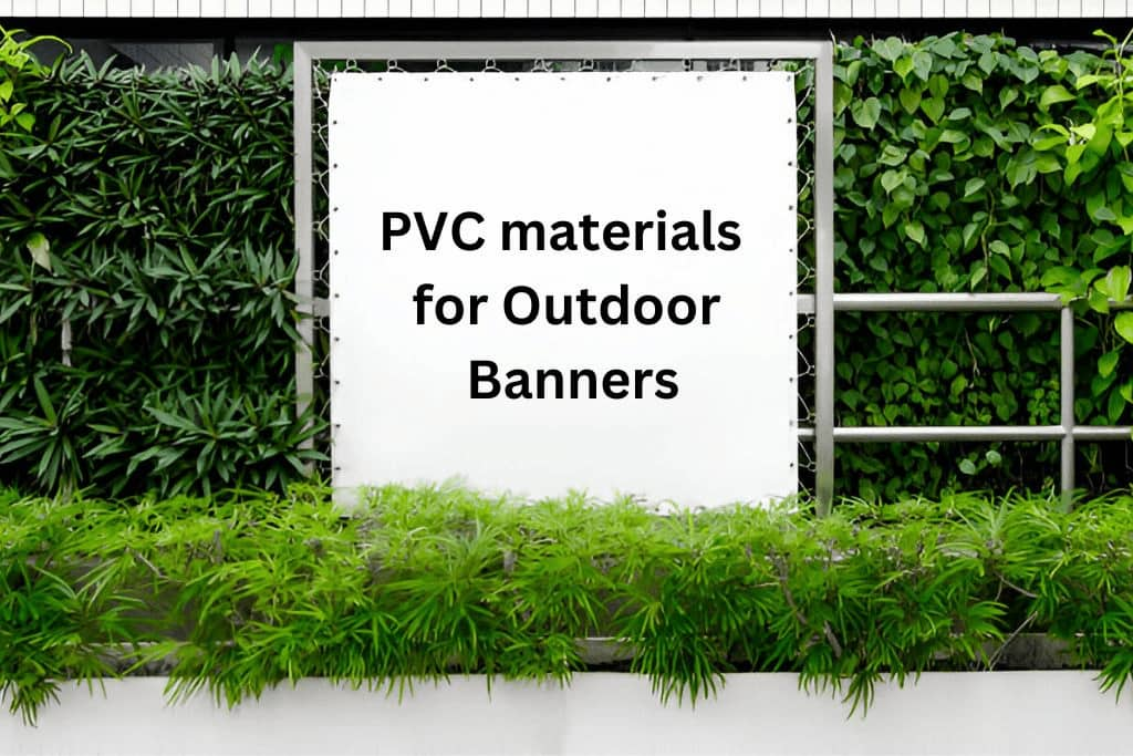 PVC banner displaying vibrant outdoor signage, showcasing durable, waterproof, and weather-resistant material ideal for long-lasting advertising.